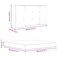 Produktbild för Utomhus Soffa Kudde 2 pcs Svart Polyester