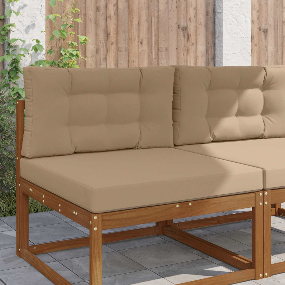 Produktbild för Utomhus Soffa Kudde 2 pcs Taupe Polyester
