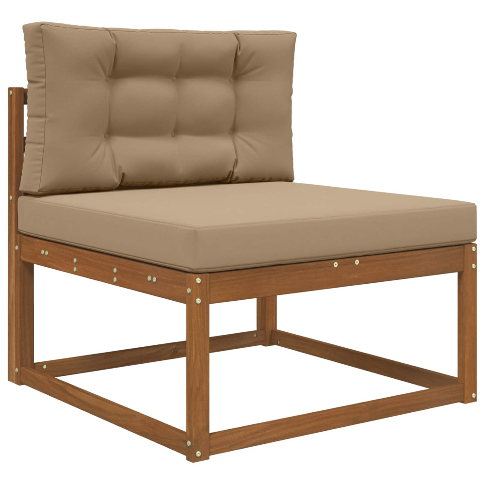 Produktbild för Utomhus Soffa Kudde 2 pcs Taupe Polyester