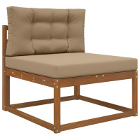 Produktbild för Utomhus Soffa Kudde 2 pcs Taupe Polyester