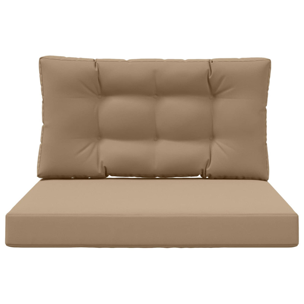 Produktbild för Utomhus Soffa Kudde 2 pcs Taupe Polyester
