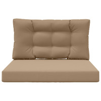 Produktbild för Utomhus Soffa Kudde 2 pcs Taupe Polyester