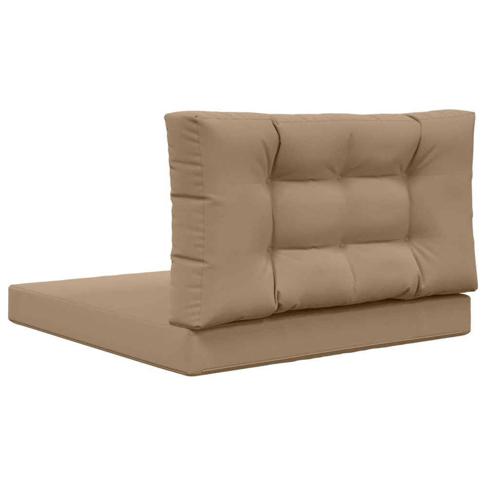 Produktbild för Utomhus Soffa Kudde 2 pcs Taupe Polyester