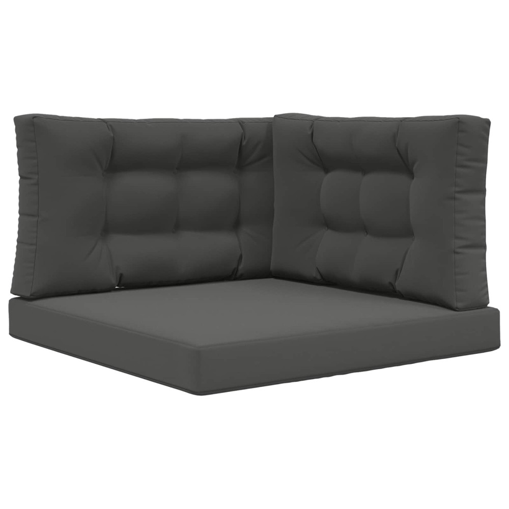 Produktbild för Utomhus Soffa Kudde 3 pcs Antracit Polyester