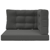 Produktbild för Utomhus Soffa Kudde 3 pcs Antracit Polyester