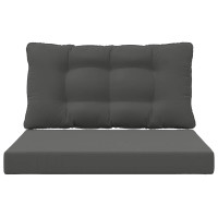 Produktbild för Utomhus Soffa Kudde 2 pcs Antracit Polyester