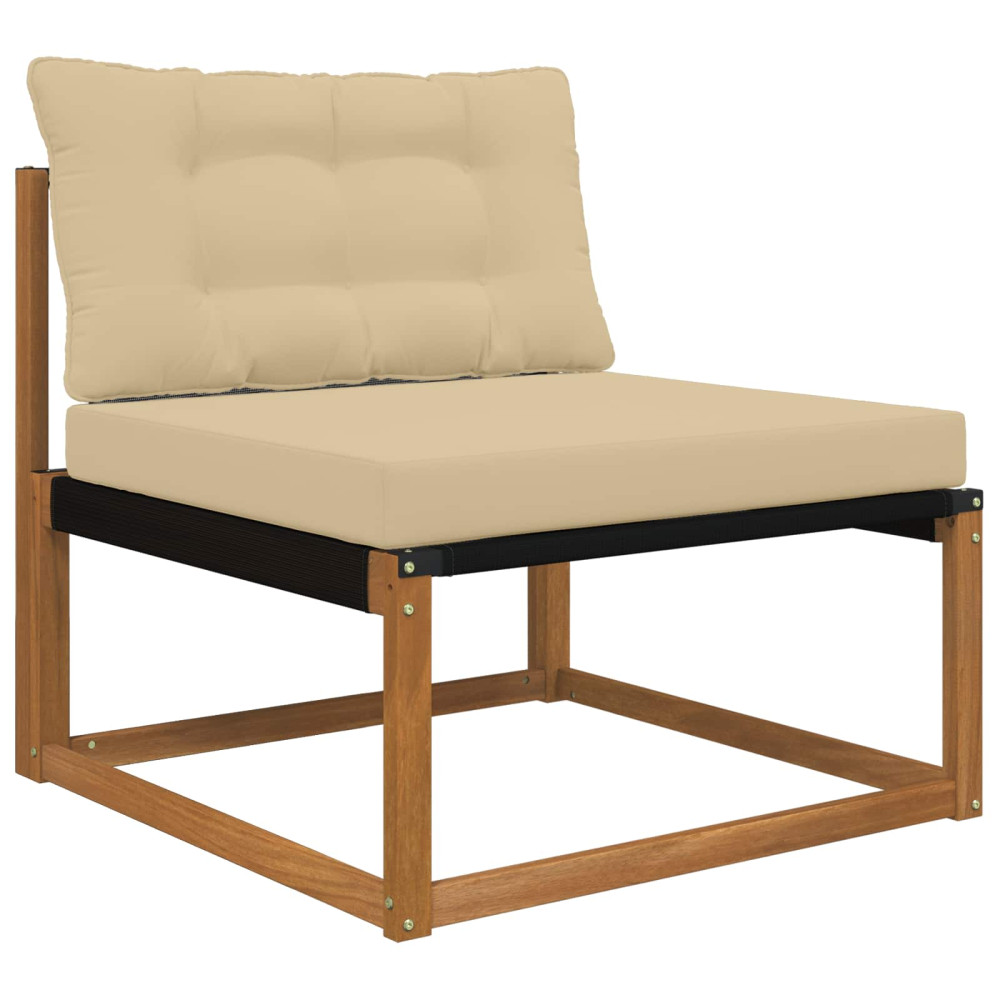 Produktbild för Utomhus Soffa Kudde 2 pcs Beige Polyester