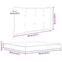 Produktbild för Utomhus Soffa Kudde 2 pcs Röd Polyester