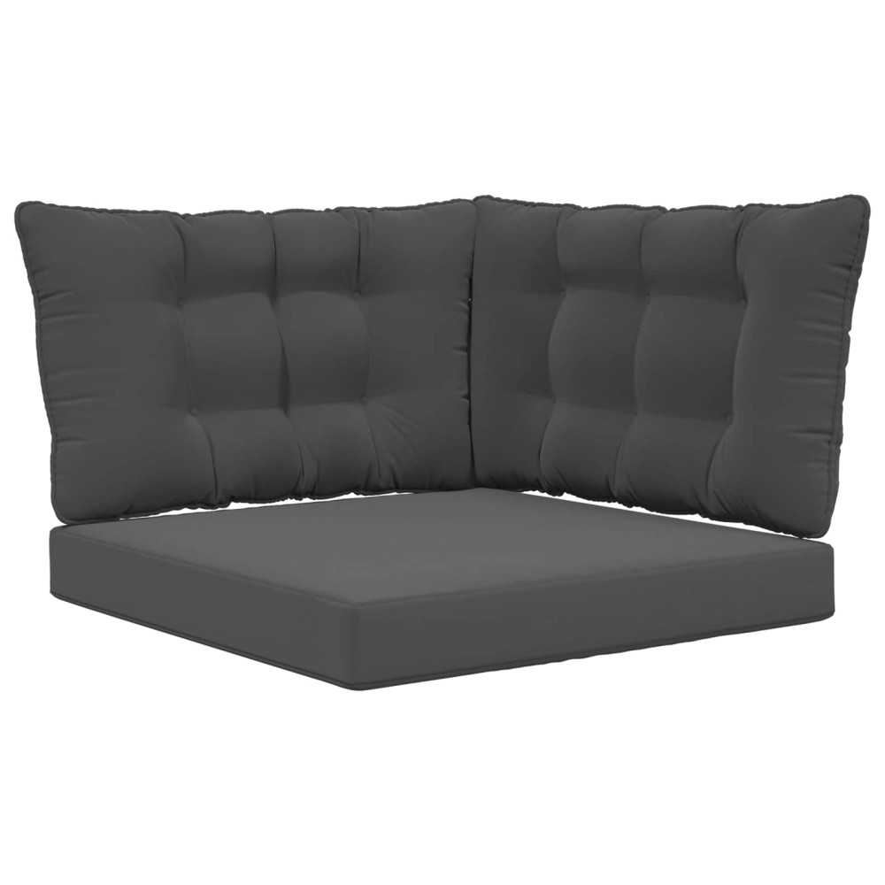 Produktbild för Utomhus Soffa Kudde 3 pcs Antracit Polyester
