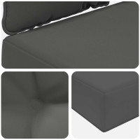 Produktbild för Utomhus Soffa Kudde 3 pcs Antracit Polyester