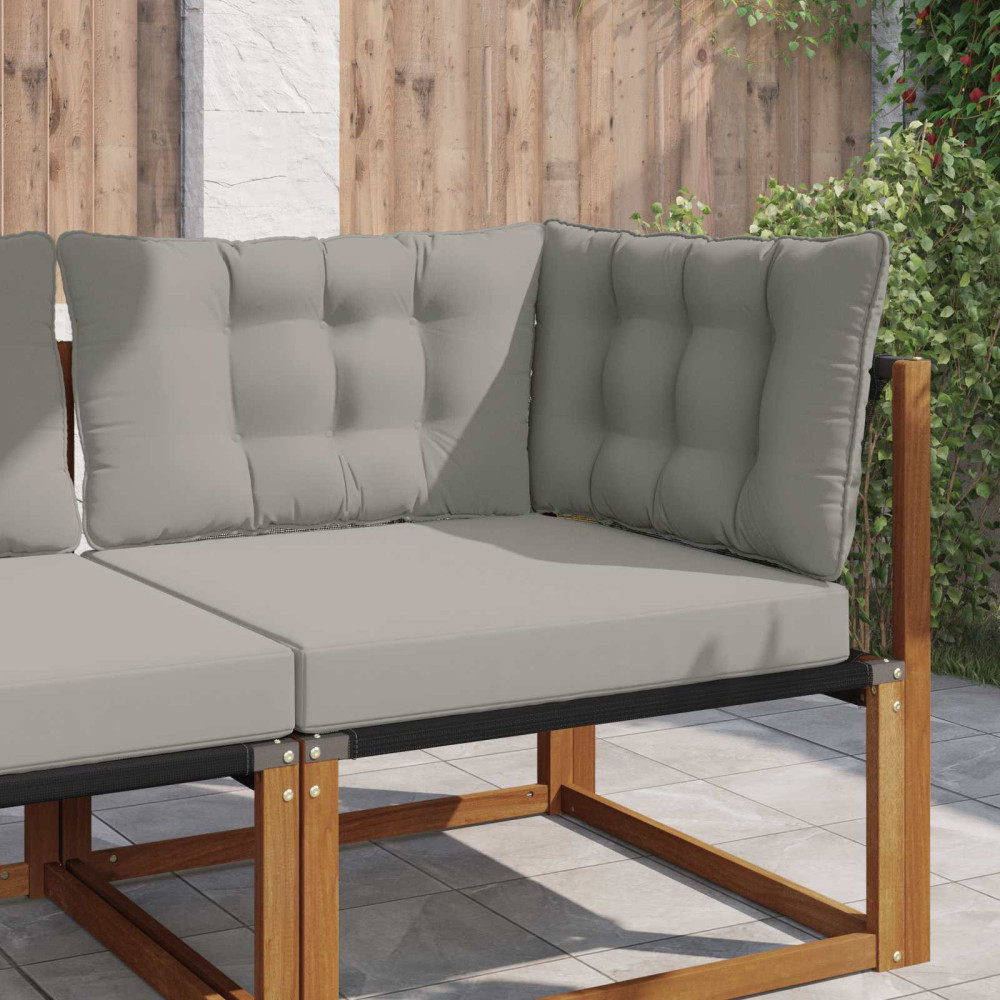 Produktbild för Utomhus Soffa Kudde 3 pcs Grå Polyester