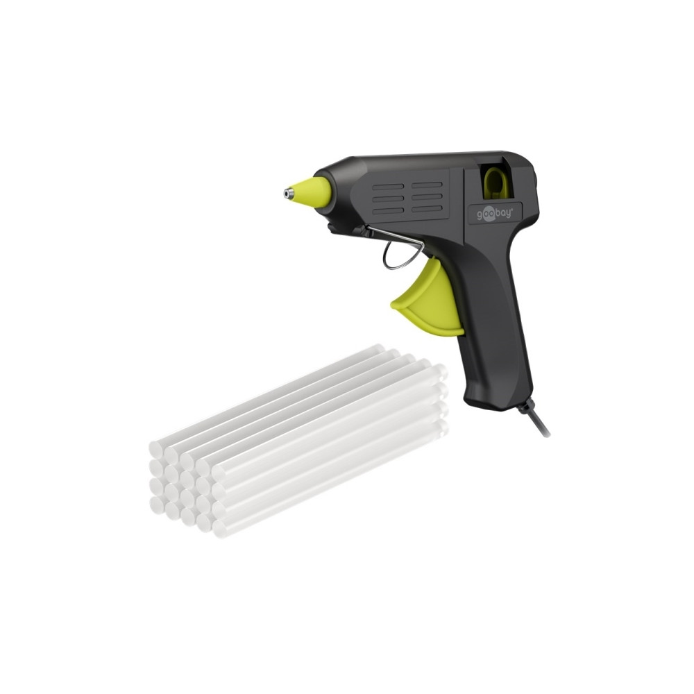 Produktbild för Goobay 77826, Limpistol, Svart, 190 ° C, AC, 40 W, 110