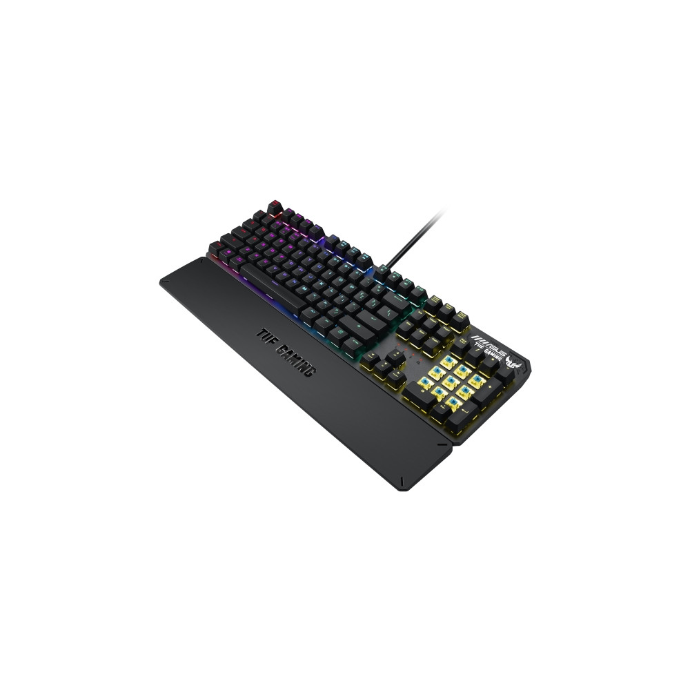 Produktbild för ASUS TUF Gaming K3 - tangentbord - amerikansk - grå kanonmetall Inmatningsenhet