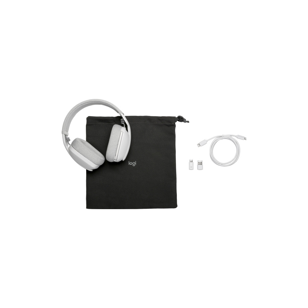 Produktbild för Logitech Zone Vibe Wireless - headset - USB-C via Bluetooth-adapter