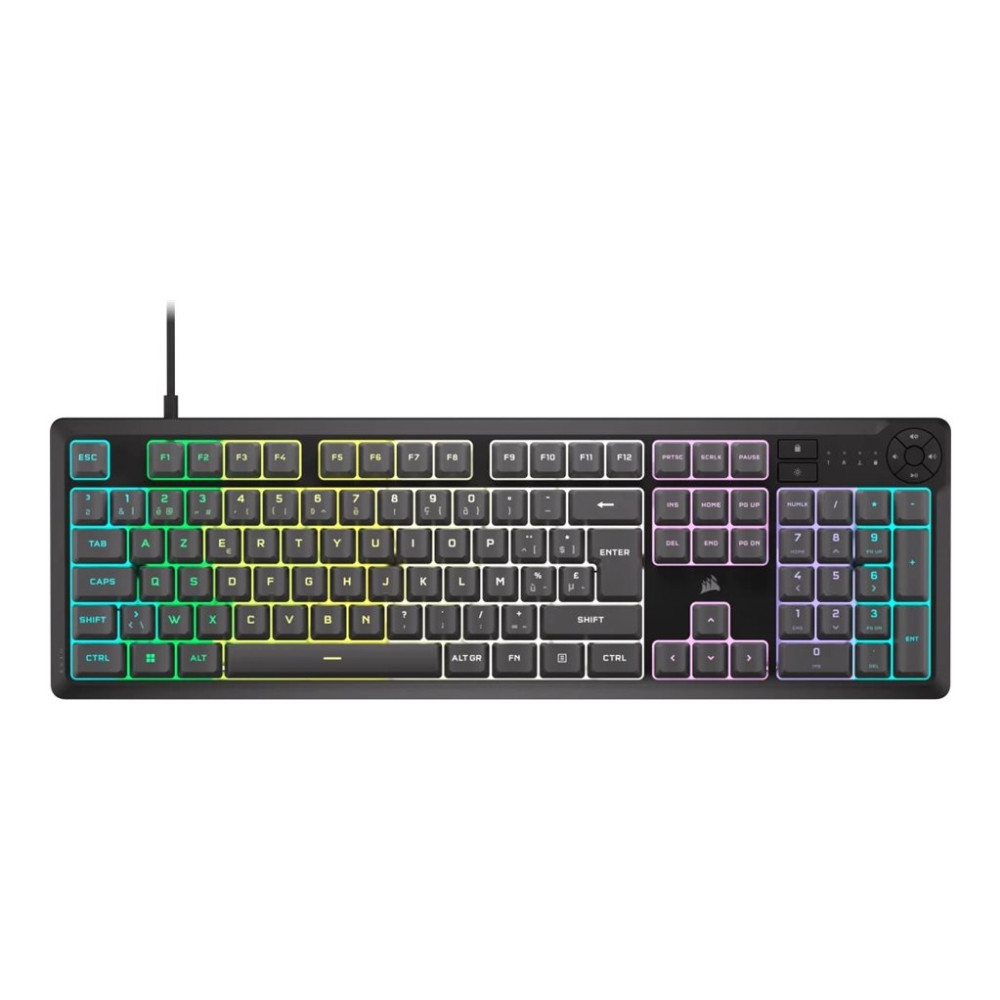 Produktbild för CORSAIR K55 CORE RGB - tangentbord full size - grå Inmatningsenhet