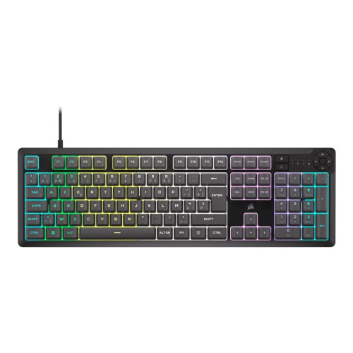Corsair Microsystems CORSAIR K55 CORE RGB - tangentbord full size - grå Inmatningsenhet