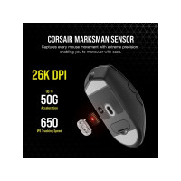 Produktbild för CORSAIR Gaming KATAR ELITE - mus - USB-C, Bluetooth, 2.4 GHz