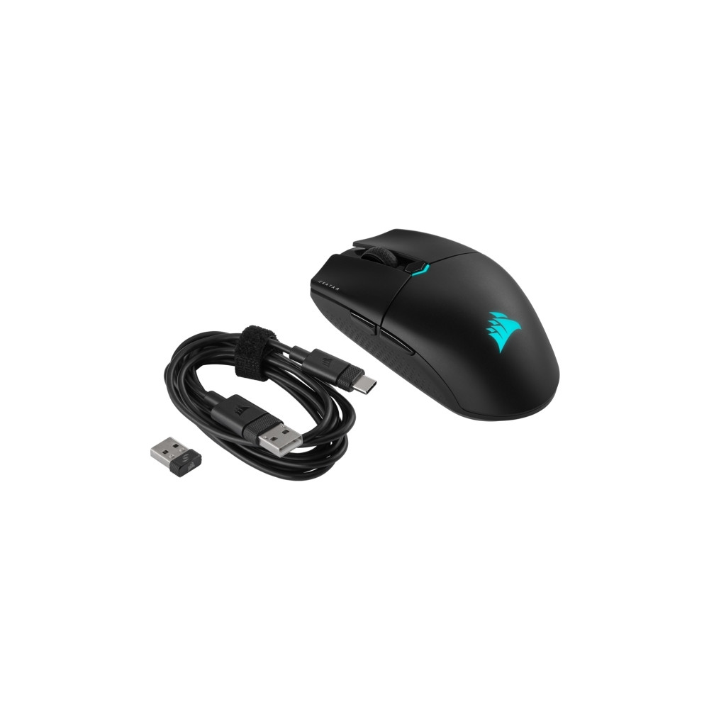 Produktbild för CORSAIR Gaming KATAR ELITE - mus - USB-C, Bluetooth, 2.4 GHz