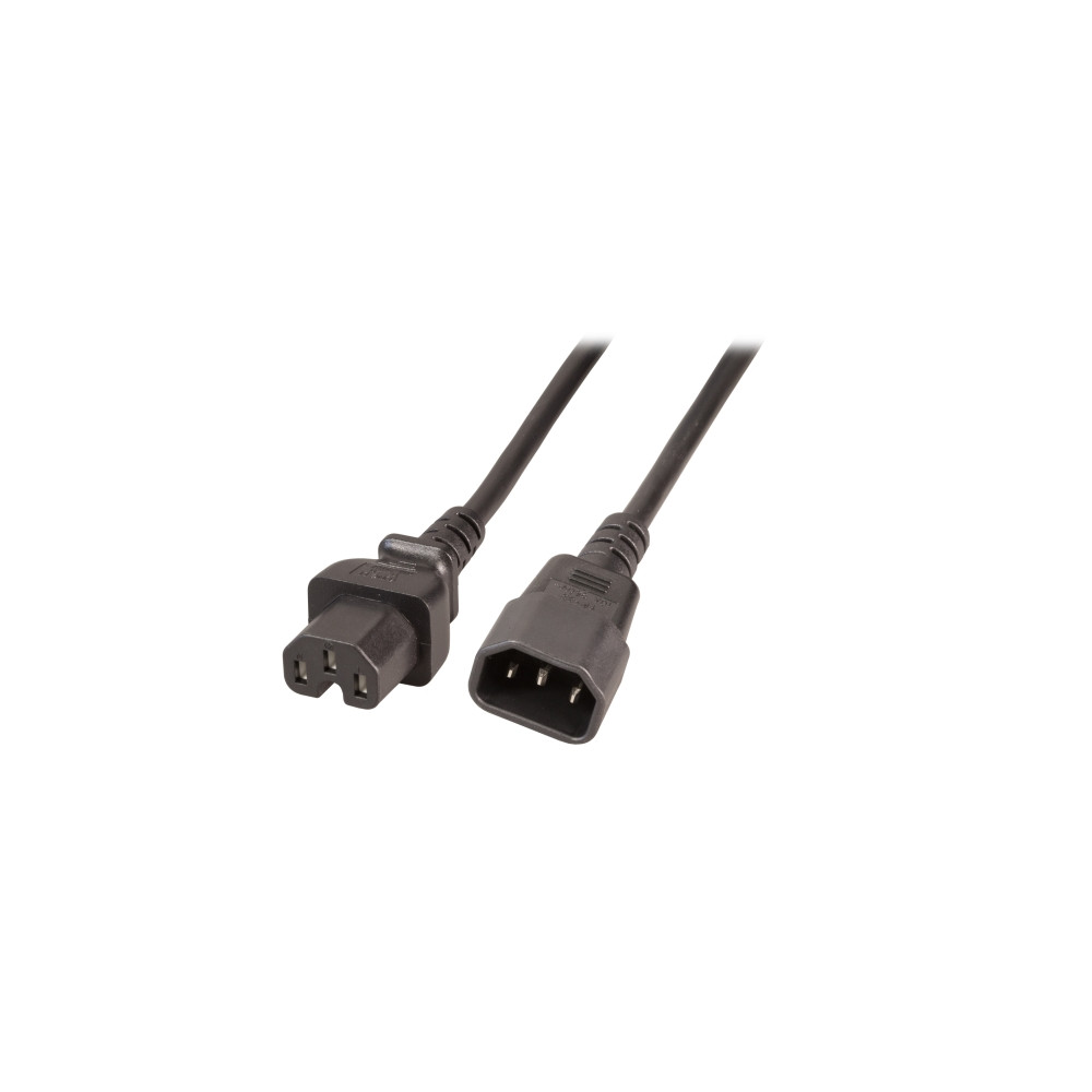 Produktbild för EFB-Elektronik - förlängningskabel för ström - IEC 60320 C14 till IEC 60320 C15 - 3 m