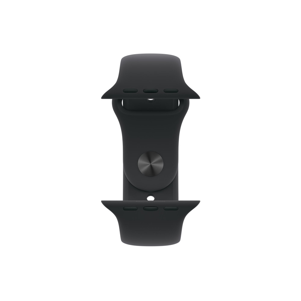Produktbild för Apple Watch Series 11 (GPS + Cellular) - skiffer titan - smart klocka med sportband - svart - 64 GB