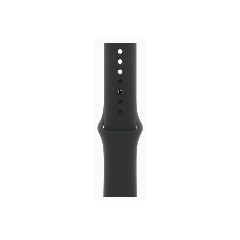 Produktbild för Apple Watch Series 11 (GPS + Cellular) - skiffer titan - smart klocka med sportband - svart - 64 GB