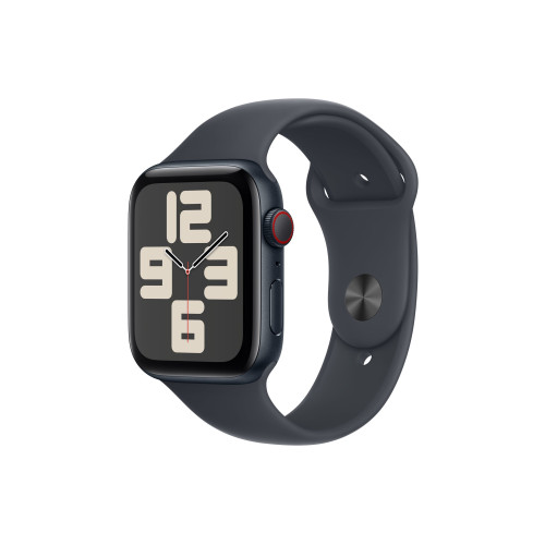 Apple Apple Watch SE (GPS + Cellular) 2a generation - midnattsaluminium - smart klocka med sportband - midnatt - 32 GB