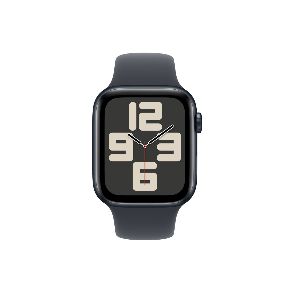 Produktbild för Apple Watch SE (GPS + Cellular) 2a generation - midnattsaluminium - smart klocka med sportband - midnatt - 32 GB