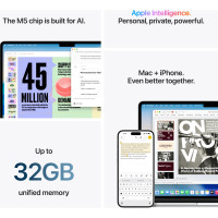 Produktbild för Apple MacBook Air (2026) Silver Apple M5 10/8 16GB 512GB 13.6"