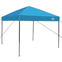 Produktbild för Campingtältset med tak med lagring 2 pcs Blå Taffeta och tyg