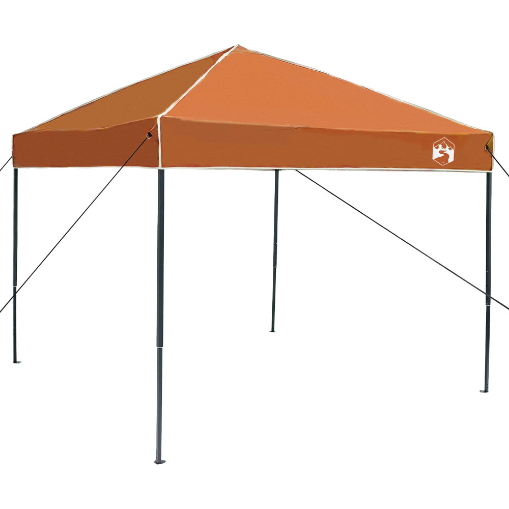 Produktbild för Campingtältset med tak 2 pcs Grå och orange Taffeta och tyg