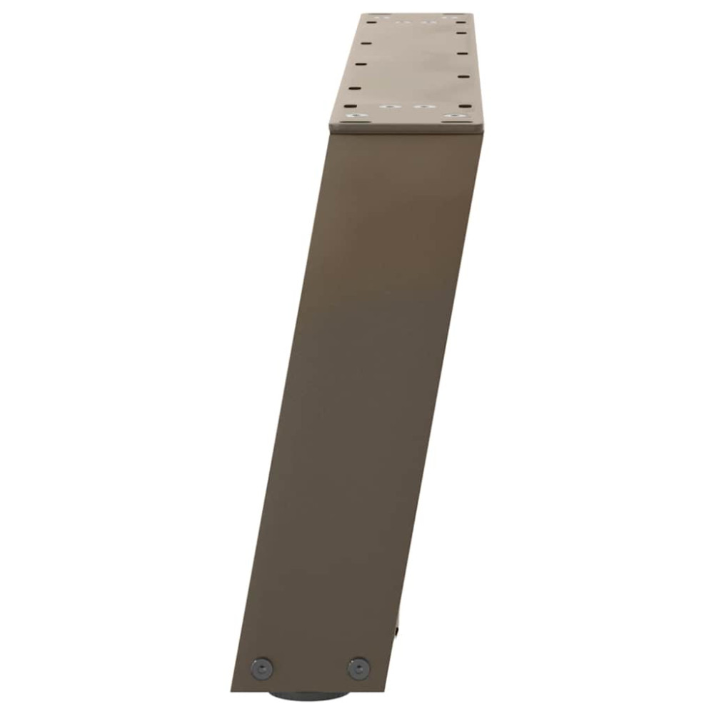 Produktbild för Soffbordsben U-formade 2 st naturstål 70x(30-31) cm stål