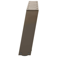 Produktbild för Soffbordsben U-formade 2 st naturstål 70x(30-31) cm stål