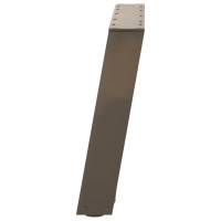 Produktbild för Soffbordsben U-formade 2 st naturstål 70x(42-43) cm stål