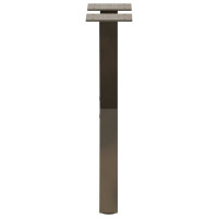 Produktbild för Soffbordsben X-formade 2 st naturstål 38x(42-43) cm stål