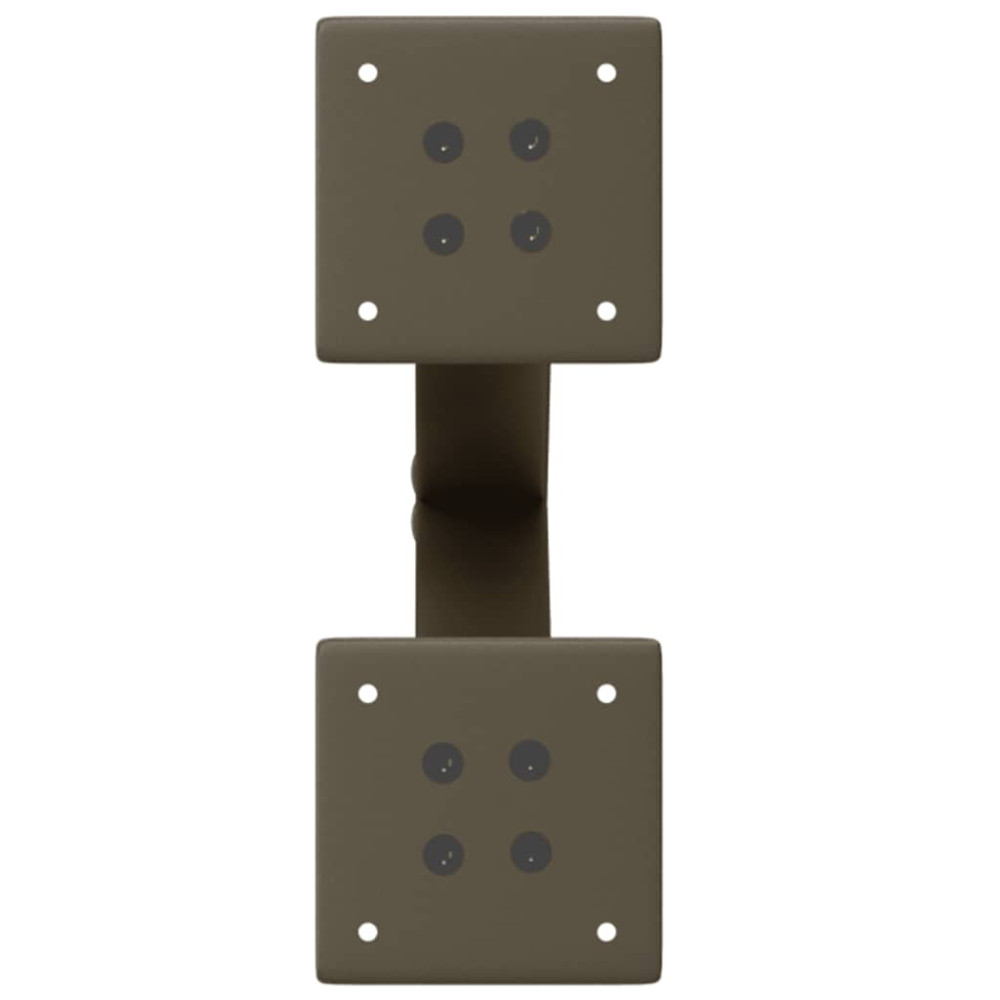 Produktbild för Soffbordsben X-formade 2 st naturstål 38x(42-43) cm stål