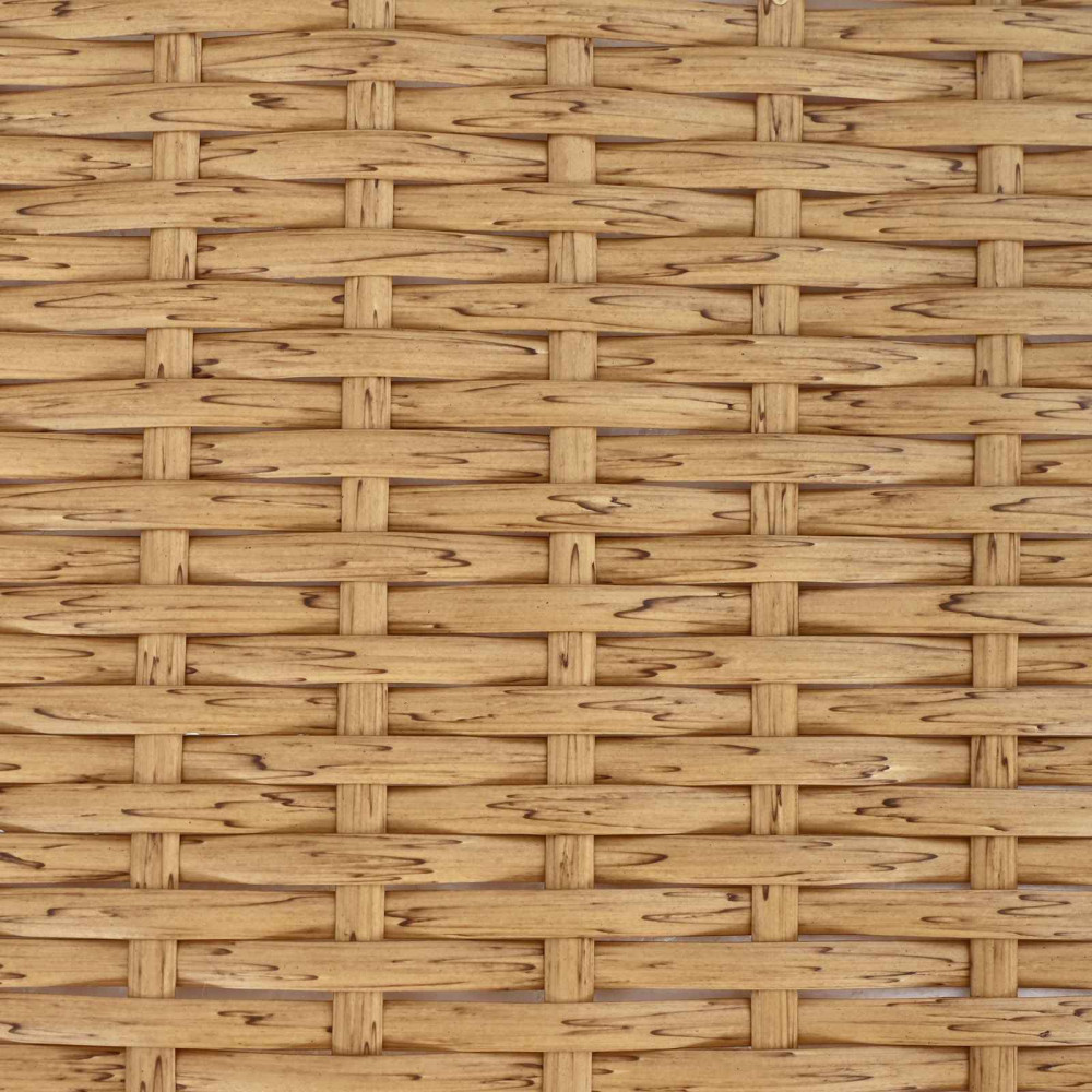 Produktbild för Utomhusbord Naturfärg 80 x 40 x 40 cm Stål och poly rattan