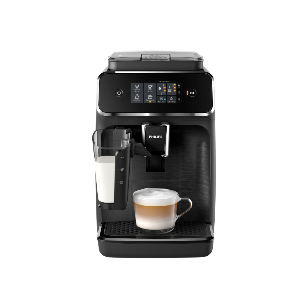Produktbild för Philips Series 2200 EP2230 - automatisk kaffekokare med mjölkskummare - 15 bar - mattsvart