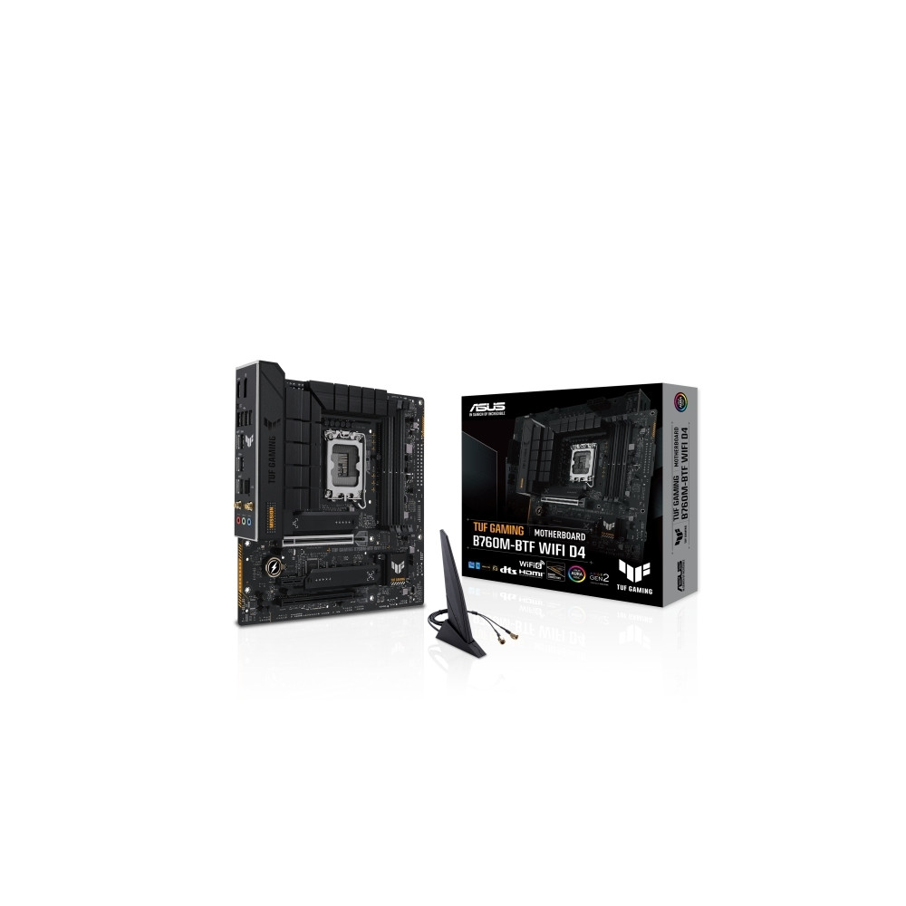 Produktbild för ASUS TUF GAMING B760M-BTF WIFI D4 - moderkort - micro ATX - LGA1700-uttag - B760