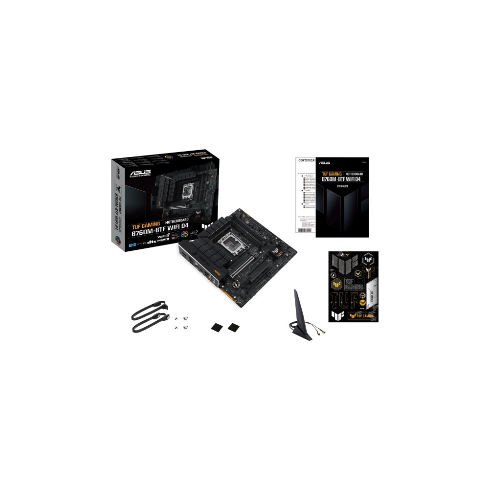 Produktbild för ASUS TUF GAMING B760M-BTF WIFI D4 - moderkort - micro ATX - LGA1700-uttag - B760