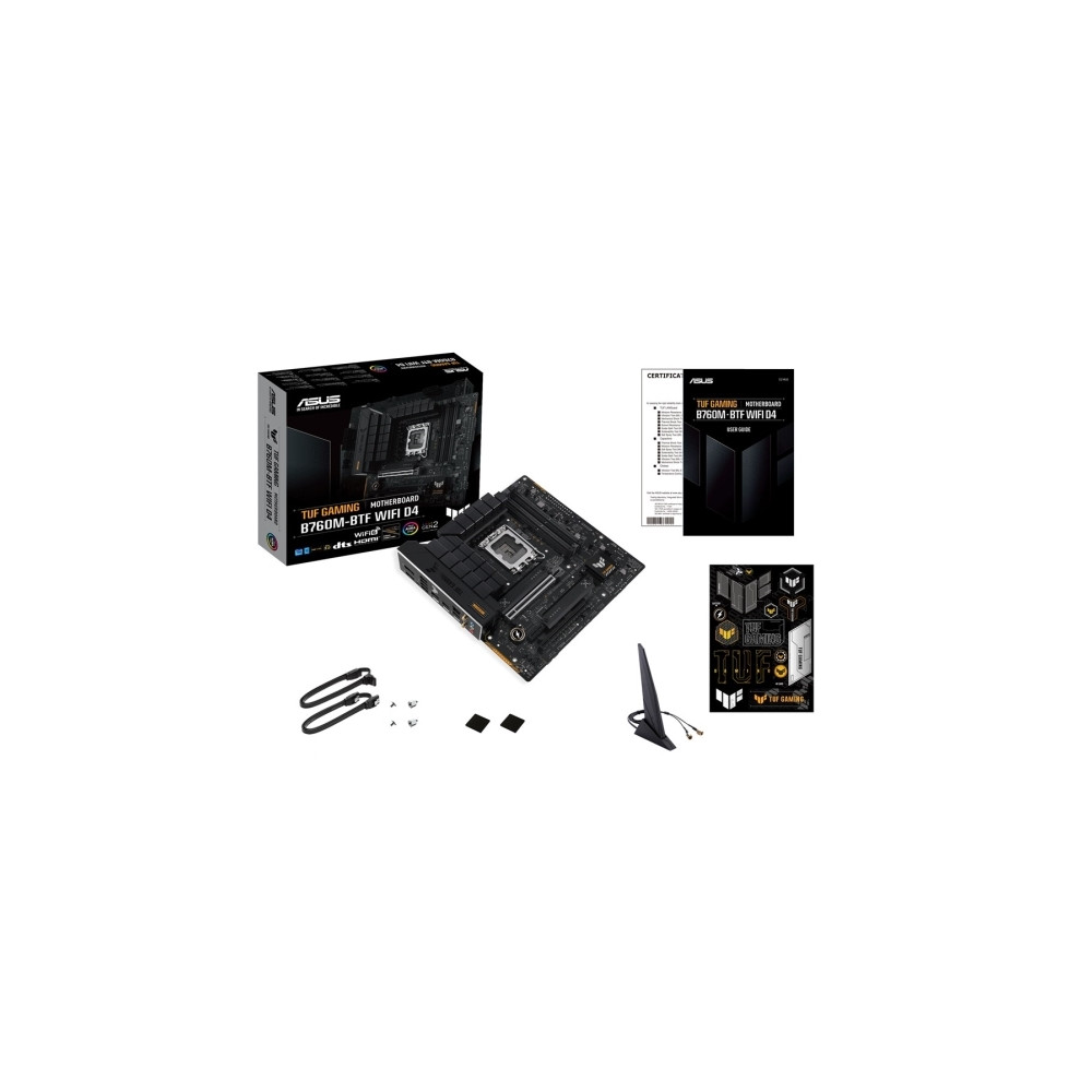 Produktbild för ASUS TUF GAMING B760M-BTF WIFI D4 - moderkort - micro ATX - LGA1700-uttag - B760