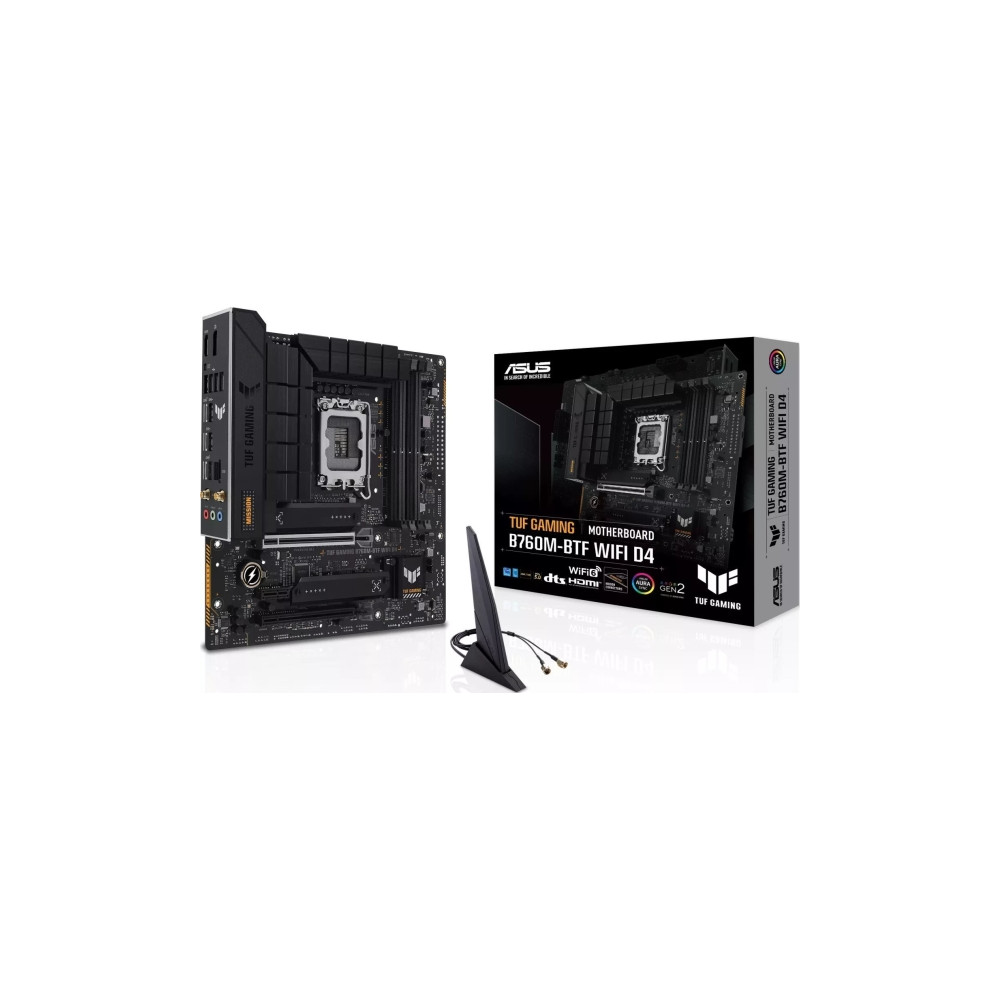 Produktbild för ASUS TUF GAMING B760M-BTF WIFI D4 - moderkort - micro ATX - LGA1700-uttag - B760