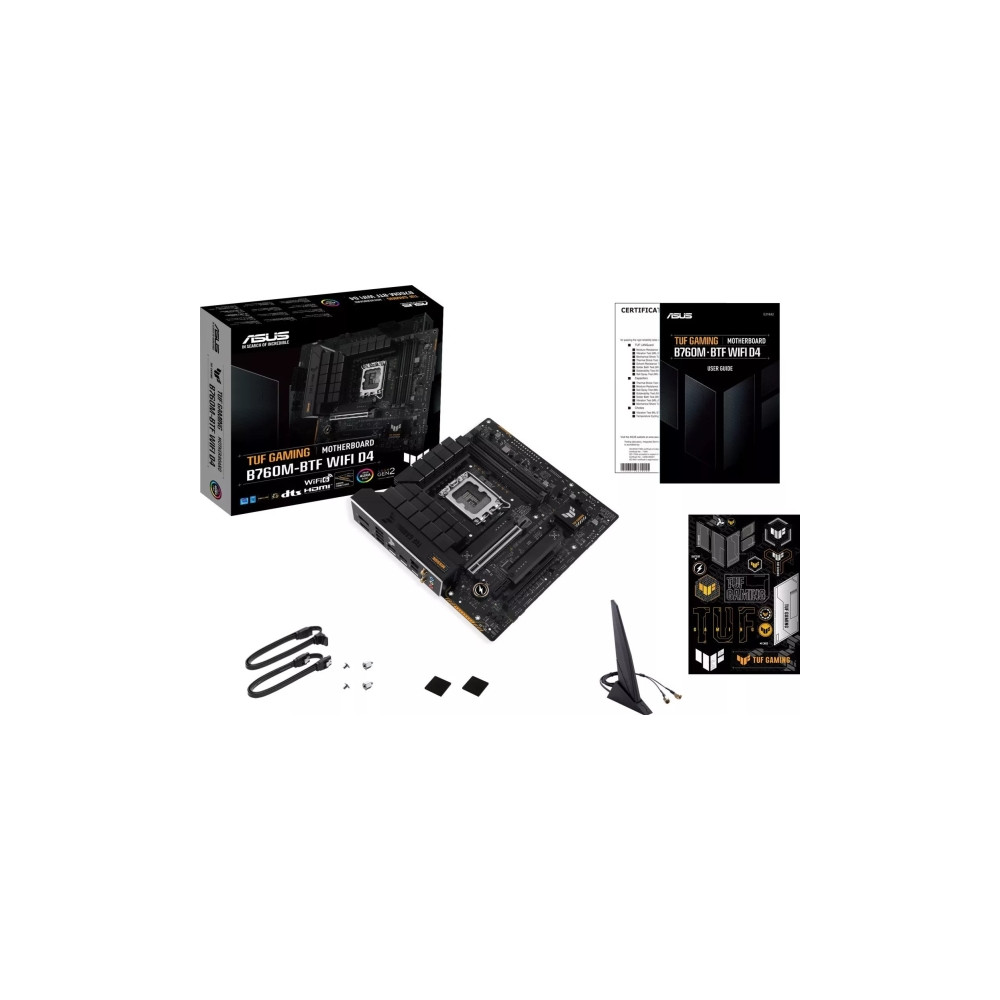Produktbild för ASUS TUF GAMING B760M-BTF WIFI D4 - moderkort - micro ATX - LGA1700-uttag - B760