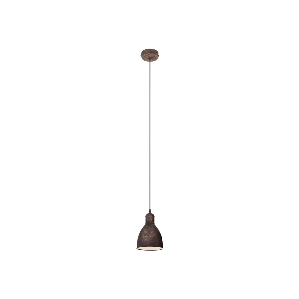 Produktbild för Eglo Priddy 1 - hängande lampa - E27 - Antik, koppar