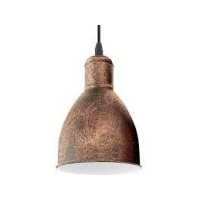 Produktbild för Eglo Priddy 1 - hängande lampa - E27 - Antik, koppar