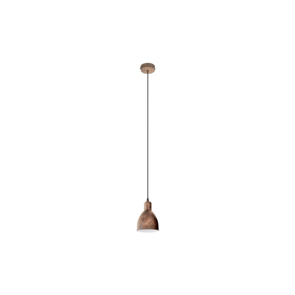 Produktbild för Eglo Priddy 1 - hängande lampa - E27 - Antik, koppar