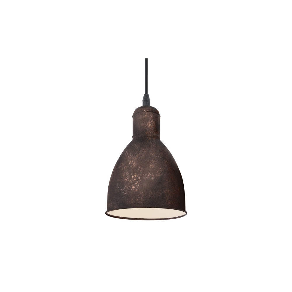 Produktbild för Eglo Priddy 1 - hängande lampa - E27 - Antik, koppar