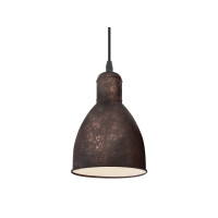 Produktbild för Eglo Priddy 1 - hängande lampa - E27 - Antik, koppar