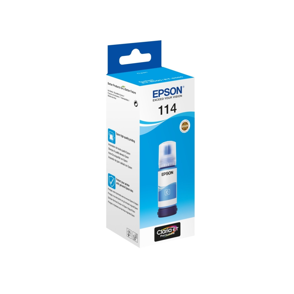 Produktbild för Epson 114 - cyan - original - påfyllnadsbläck