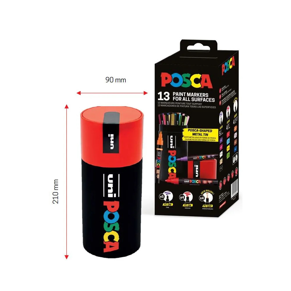 Produktbild för POSCA Formad metallburk