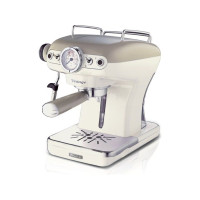 Produktbild för Ariete Vintage 1389 - kaffemaskin med mjölkskummare - 15 bar - beige